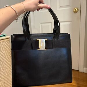 Beautiful vintage structured Ferragamo bag